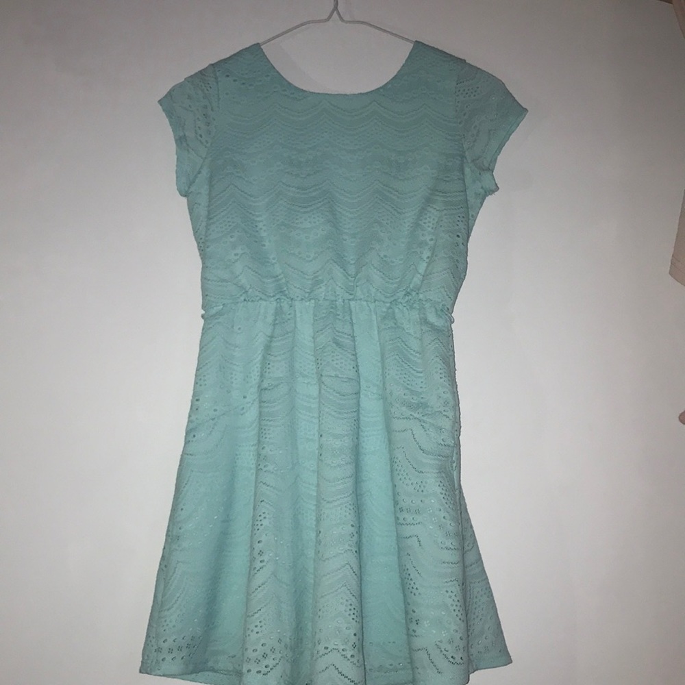 teal dress